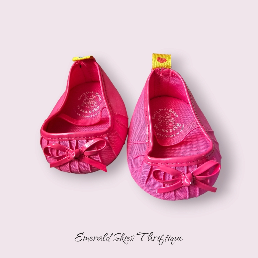 Build a bear pink canvas style‎ shoes